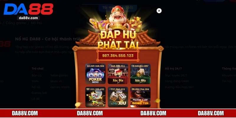 4 game nổ hũ DA88 nổi bật nhất